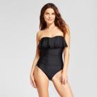 Merona Women's Laser Cut Flounce One Piece -