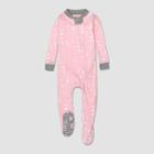 Honest Baby Girls' Play Organic Cotton Footed Pajama - Pink