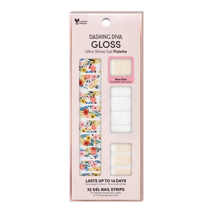 Dashing Diva Gloss Gel Nail Art Strip - Wallflower Frenzy