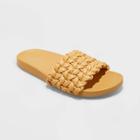 Women's Renae Slide Sandals - Universal Thread Mustard Yellow