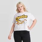 Frito-lay Women's Frito Lay Cheetos Plus Size Short Sleeve Cropped Graphic T-shirt - White