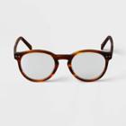 Men's Round Blue Light Filtering Acetate Reading Glasses - Goodfellow & Co Brown