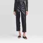 Women's Mid-rise Straight Leg Ankle Pants - Who What Wear Black