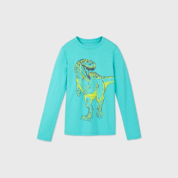 Boys' Long Sleeve Dinosaur Graphic T-shirt - Cat & Jack Green