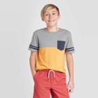 Boys' Stripe T-shirt - Cat & Jack Gray/yellow/navy