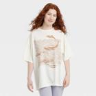 Iml Women's Earth Day Whales Short Sleeve Graphic T-shirt - Cream