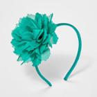 Girls' Chiffon Flower Headband - Cat & Jack Teal (blue)
