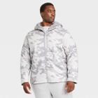 Men's Big & Tall Softshell Sherpa Jacket - All In Motion White 2xb, Green Print