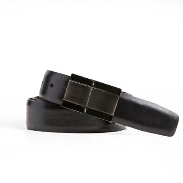 Swiss Gear Men's Reversible Solid Belt Buckle - Black Xl, Black Brown