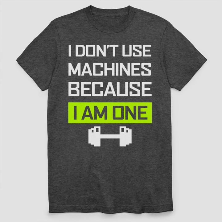 Fifth Sun Men's Short Sleeve Machine Graphic T-shirt - Charcoal Heather