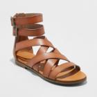 Women's Rosalee Wide Width Gladiator Sandals - Universal Thread Cognac (red) 8.5w,