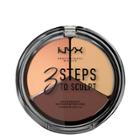 Nyx Professional Makeup 3 Steps To Sculpt Palette Medium - 0.54oz,