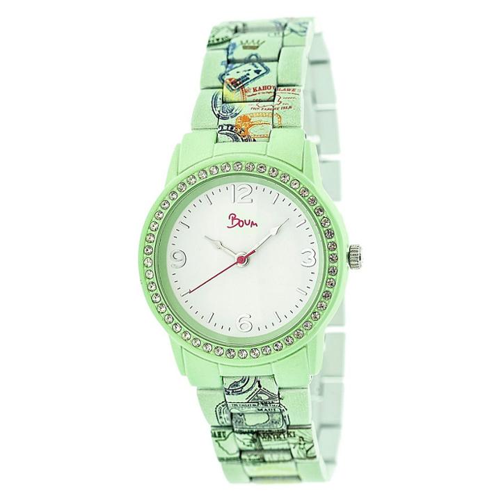 Boum Bon Voyage Women's Unique - Print Ceramic Bracelet Watch -