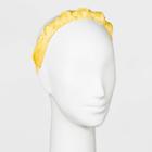 Hammered Satin With 5 Knot Headband - A New Day Yellow