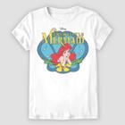 Girls' Disney The Little Mermaid Short Sleeve Graphic T-shirt - White
