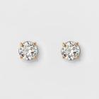 Target Women's Round Crystal Stud Earring - A New Day Gold