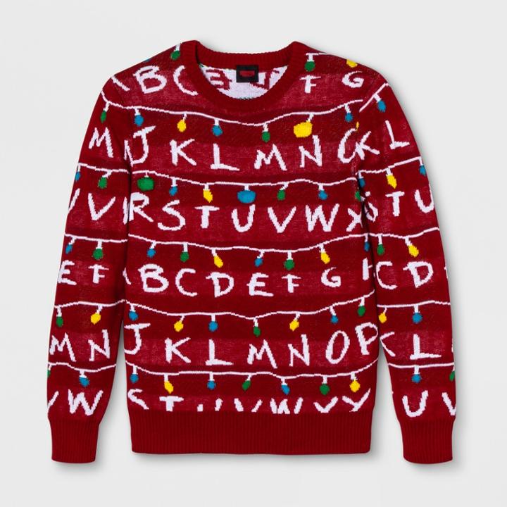 Men's Stranger Things Light Up Long Sleeve Sweatshirt -