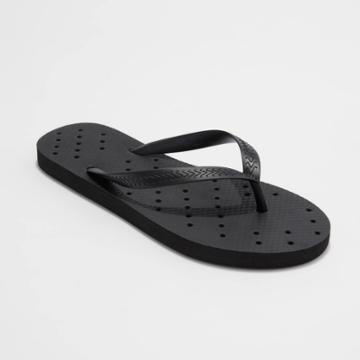 3pk M Shower Shoes Black - Room Essentials