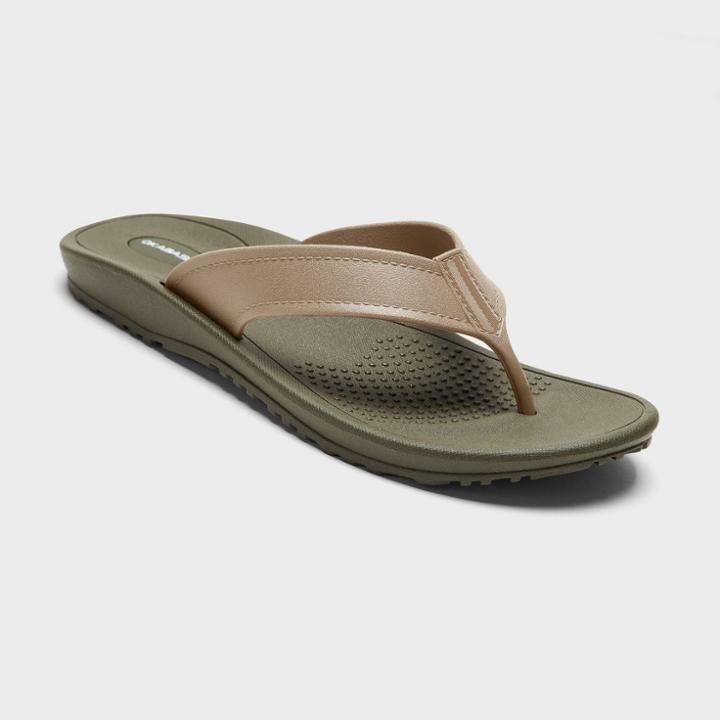Men's Mariner Flip Flop Sandals - Okabashi Moss Ml (6.5-7.5), Women's, Green