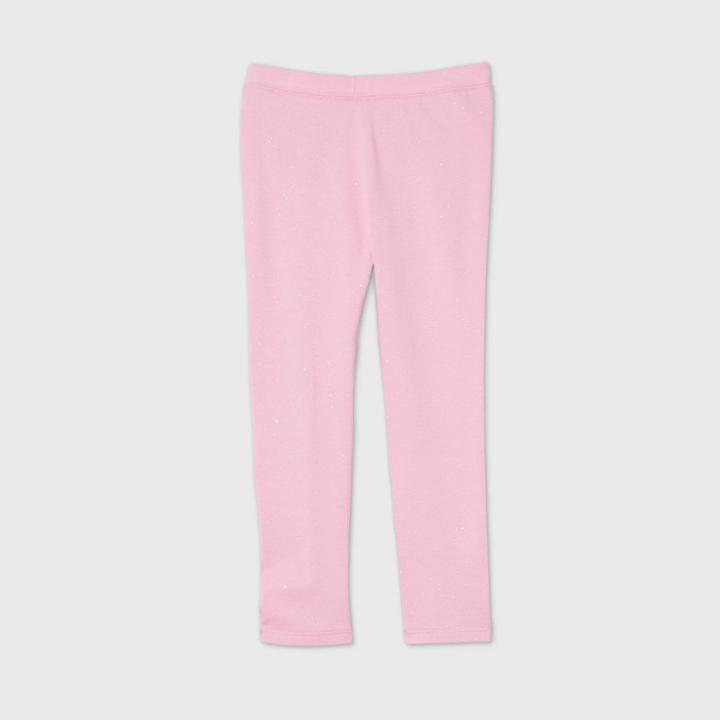 Toddler Girls' Sparkle Leggings - Cat & Jack Pink