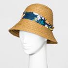 Women's Boater Hat - A New Day Natural, Brown