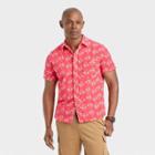 Men's Knit Short Sleeve Button-down Shirt - Goodfellow & Co