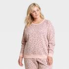 Grayson Threads Women's Plus Size Leopard Print Graphic Sweatshirt - Pink