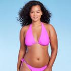 Women's Multi-way Tall Triangle Bikini Top - Wild Fable Orchid Purple