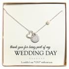 Cathy's Concepts Monogram Wedding Day Open Heart Charm Party Necklace - D,