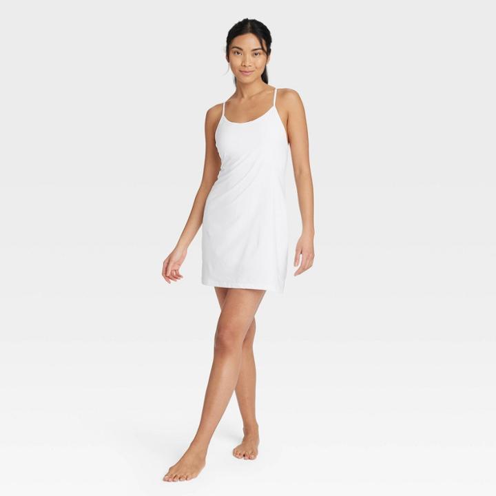 Women's Flex Strappy Exercise Dress - All In Motion White Xxs