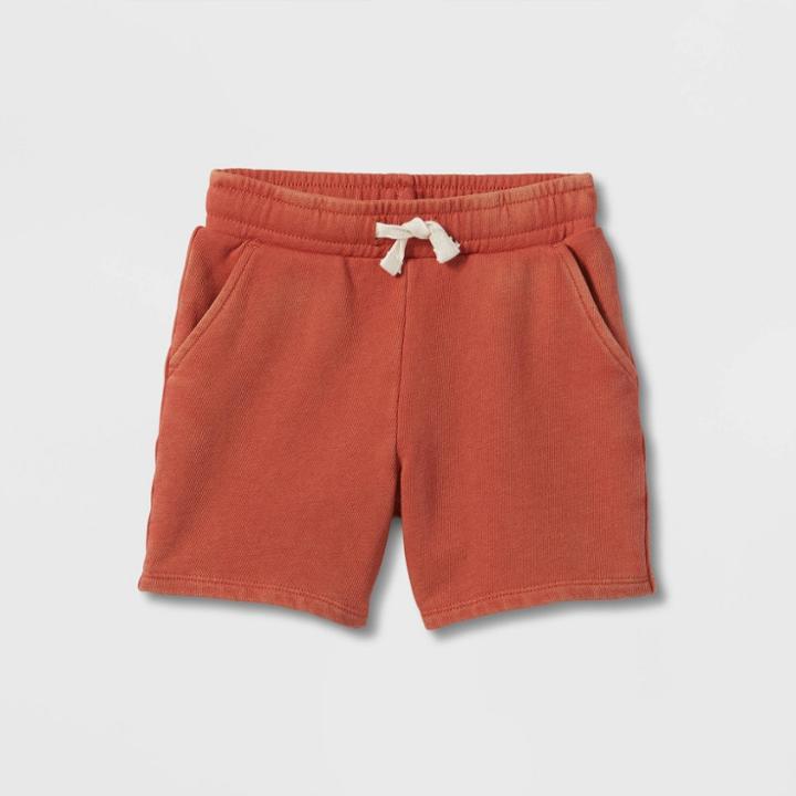 Toddler Mid-length Knit Shorts - Cat & Jack Brown