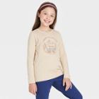 Girls' 'camper' Long Sleeve T-shirt - Cat & Jack Beige