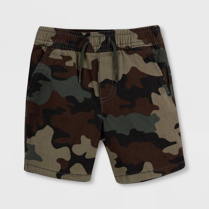 Levi's Baby Boys' Box Tab Camo Pull-on Chino Pants - Green