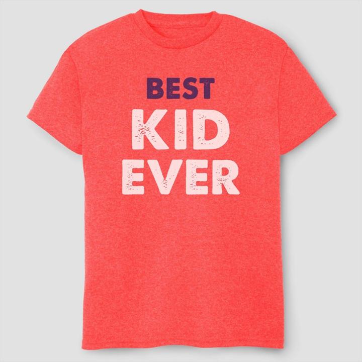 Fifth Sun Petitetoddler Boys' Best Kid Ever Short Sleeve Graphic T-shirt - Red 2t, Kids Unisex