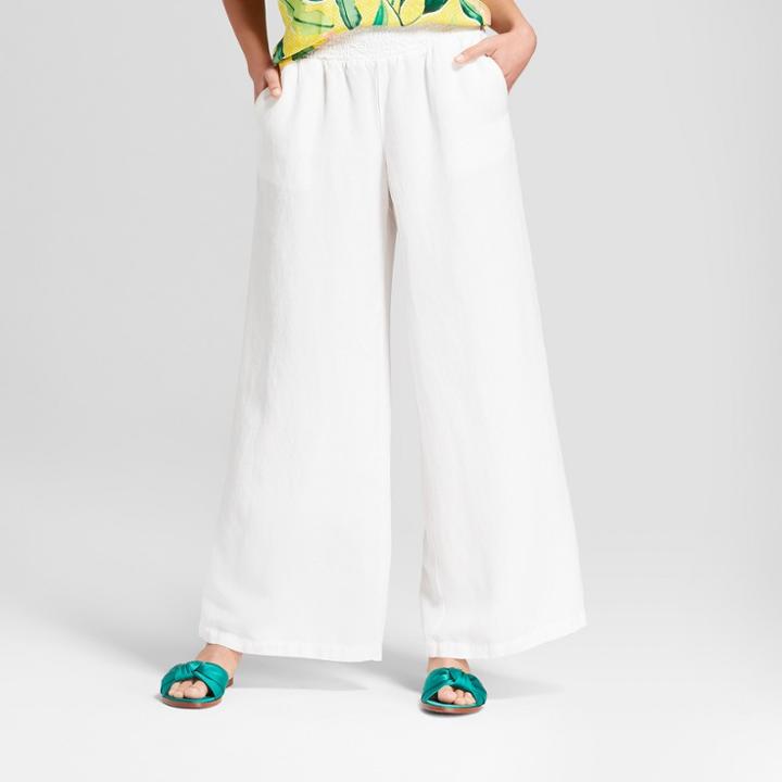 Women's Linen Pants - A New Day White Xxs