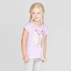 Petitetoddler Girls' Short Sleeve 'owl' T-shirt - Cat & Jack Purple