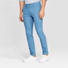 Men's 34 Regular Skinny Fit Chino Pants - Goodfellow & Co Blue