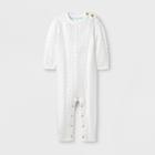 Baby Cable Romper - Cloud Island Ivory Newborn, Kids Unisex, White