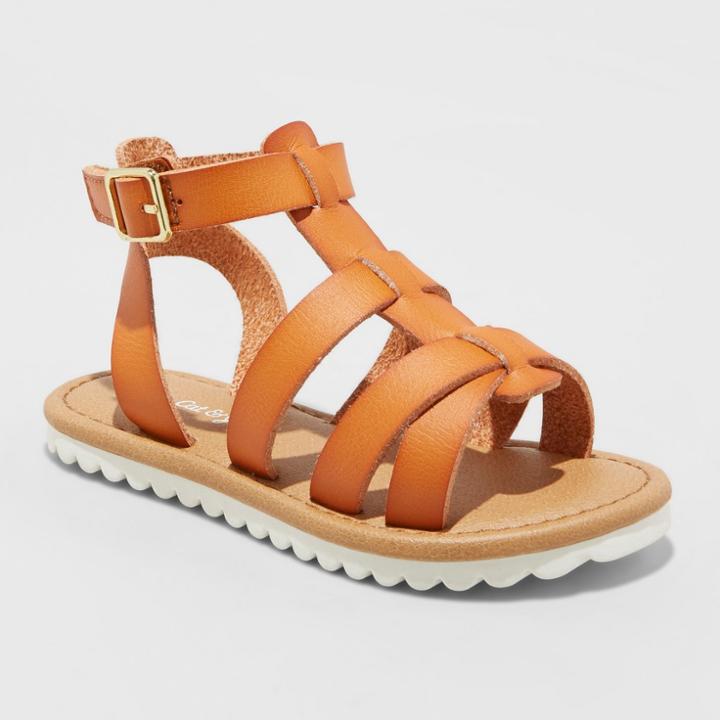 Toddler Girls' Foster Gladiator Sandals - Cat & Jack Brown