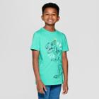 Boys' Short Sleeve Birthday Dinosaur Graphic T-shirt - Cat & Jack Green