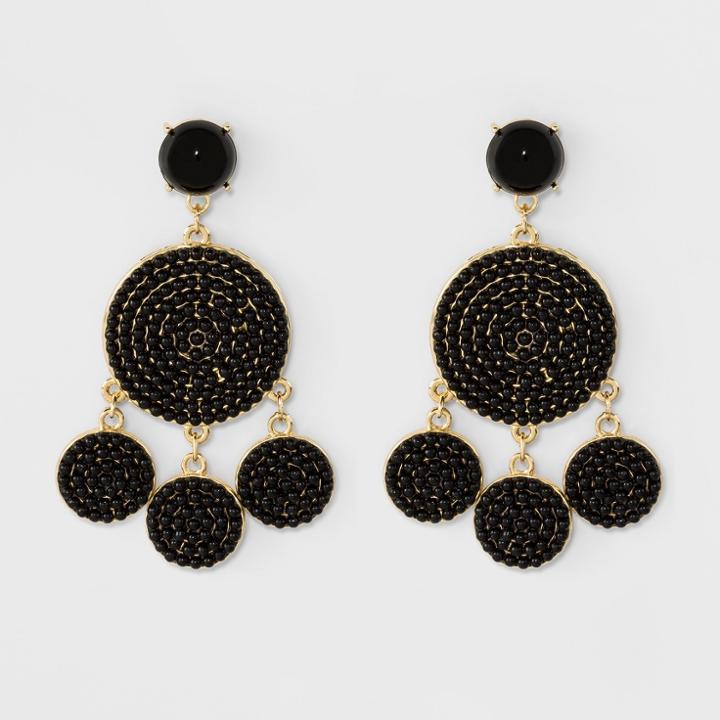 Sugarfix By Baublebar Beaded Drop Earrings - Black, Girl's