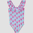 Toddler Girls' Seahorse One Piece Swimsuit - Just One You Made By Carter's Blue 12m, Toddler Girl's, Pink Blue