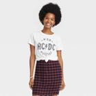 Women's Ac/dc High Voltage Short Sleeve Graphic T-shirt - White