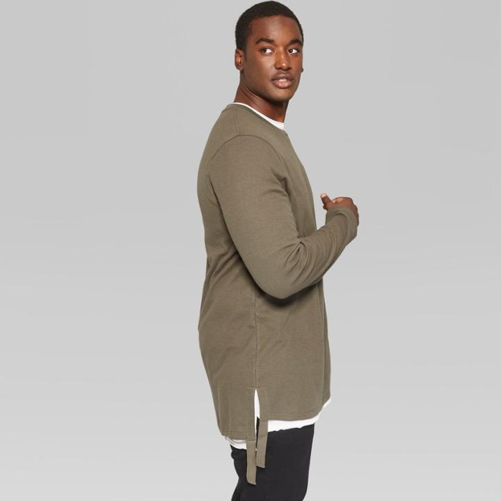 Men's Big & Tall Long Sleeve Thermal T-shirt - Original Use Paris Green