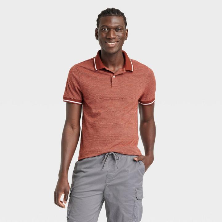 Men's Short Sleeve Must Have Polo Shirt - Goodfellow & Co Rose Red