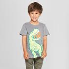Toddler Boys' Feed Me Graphic Short Sleeve T-shirt - Cat & Jack Heather Gray