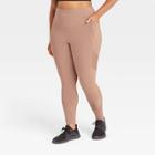 Women's Plus Size Sculpt Motto Leggings 27 - All In Motion Taupe