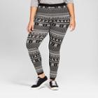 Women's Plus Size Sweater Leggings - Mossimo Supply Co. Black X