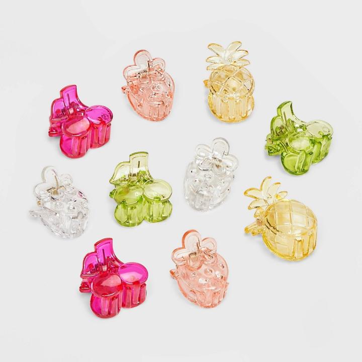 Fruit Mini Hair Clip Set 10pc - Wild Fable