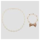 Toddler Girls' Necklace And Bracelet Set With Pearls And Gold Bows Cat & Jack Gold